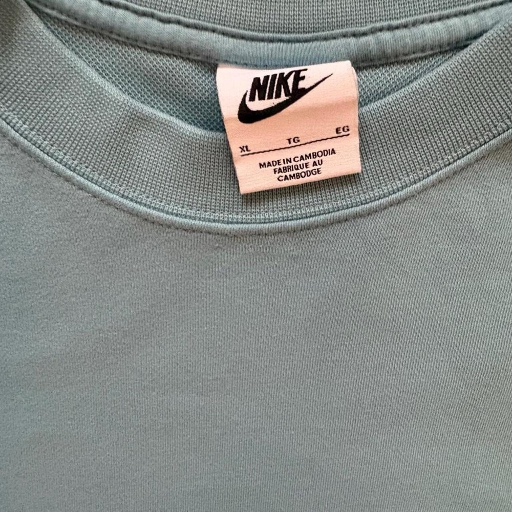 Nike Tech Fleece Crewneck Sweatshirt Blue Size XL with zipper side pocket - Picture 3 of 8